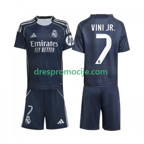 Real Madrid Vinicius Junior 7 Dres Dječji Gostujući 2025/2026 Kratkih Rukava Real Madrid Vinicius Junior 7 Dres Dječji Gostujući 2025/2026 Kratkih Rukava